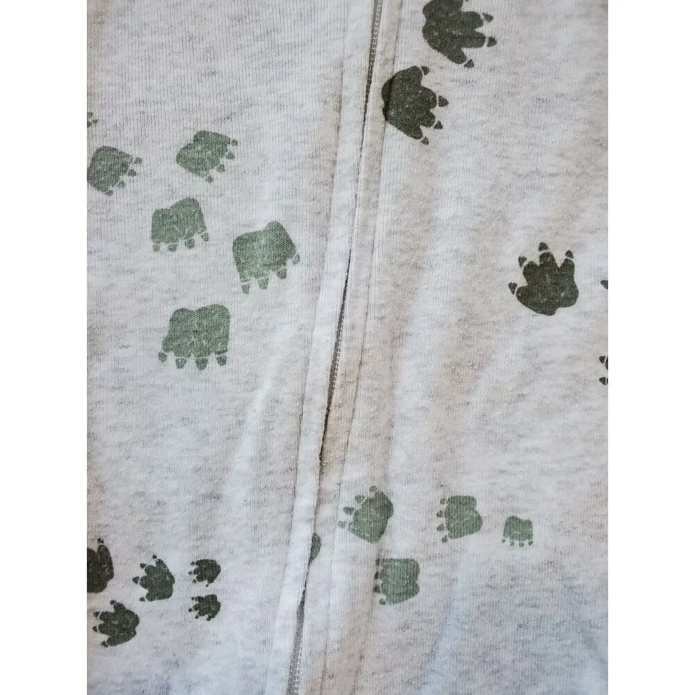 Carter's Boys 2T Footed Zipped Long Sleeve Pajamas Set of 2 Dinosaurs VGUC